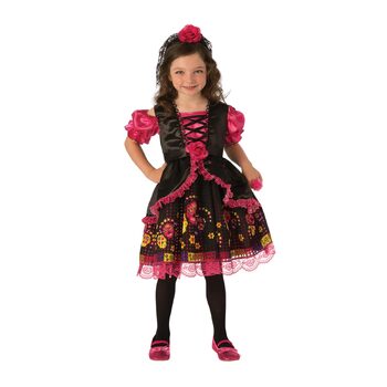 Rubies Day Of The Dead Girls Kids Girls Dress Up Costume - Size M