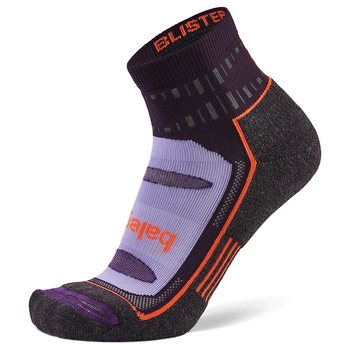 Balega Blister Resist Quarter Socks W11-13/M9.5-11.5 L - Midnight Plum