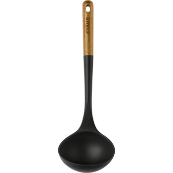 Staub 30cm Silicone Soup Ladle w/ Wood Handle - Brown