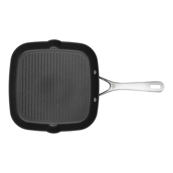 Ballarini Alba 28cm Titanium Non-Stick Grill Pan Square Cookware - Black