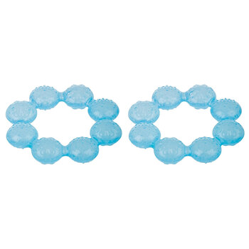 2PK Nuby Icybite Cooling Baby Ring Teeth/Gums Teether Assorted