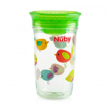 Nuby Baby/Kids Tritan 360 Wonder 300ml Watter Bottle 1y+ Assorted