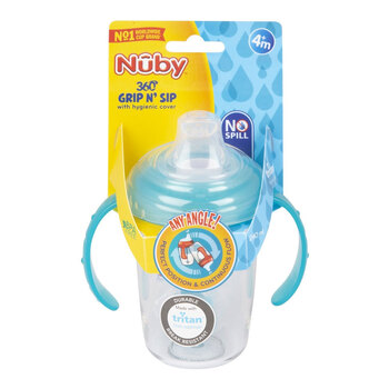 Nuby Tritan Spout w/ Handles & 360 Straw 240ml 3m+ Assorted