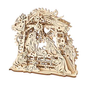 Ugears Nativity Scene Mechanical DIY Wooden 3D Puzzle 9pc