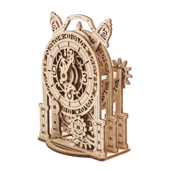 Ugears Vintage Alarm Clock Mechanical Wooden 3D Puzzle 43pc