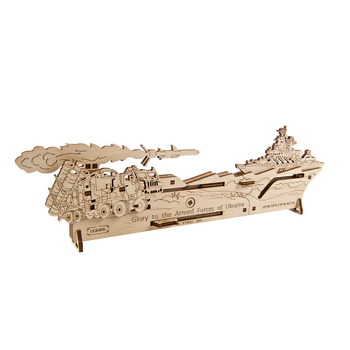 Ugears Neptune Mission Mechanical DIY Wooden 3D Puzzle 44pc