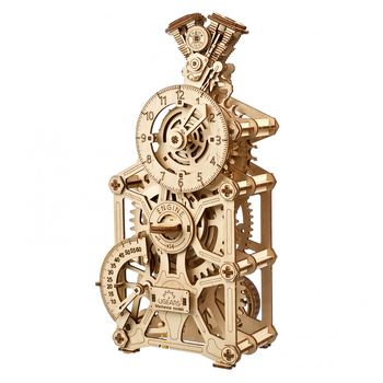 Ugears 265pcs Engine Clock Wooden Mechanical 3D Model Kit 14y+