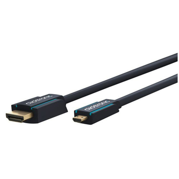 Clicktronic 1m Micro Male HDMI 1.4 Cable Connector - Black