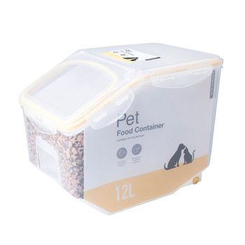 Lock & Lock 12L Airtight Cat/Dog Pet Dry Food Storage Medium - Yellow