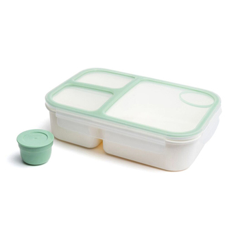 Lock & Lock 1.5L To-Go 3-Compratment Airtight Bento Box Lunchbox - Mint