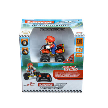 Carrera 1:40 Mario Kart - Mario Quad Bike - 2.4Ghz & Usb RC Toy Car 6y+