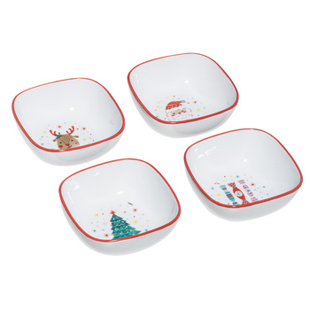 4pc Ladelle Candy Serving/Entertaining Porcelain Bowl Set 10x10x4.2cm