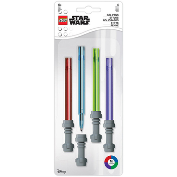 4PK Lego Star Wars Lightsaber Gel Pen 0.7mm Point 6y+