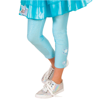 Girls US 6-8 Disney Frozen Princess Elsa Footless Tights/Leggings