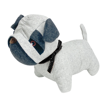 Annabel Trends Doorstop Dog Pug Grey