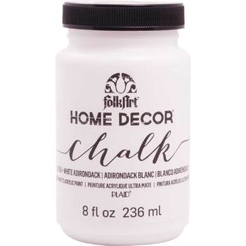 Plaid FolkArt 236ml Home Decor Chalk Acrylic Paint - White Adirondack