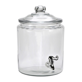 Anchor Hocking Heritage Hill 7.5L Glass Dispenser w/ Spigot - Clear