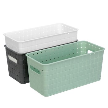 3PK Boxsweden Logan Basket 31X15X14cm Assorted