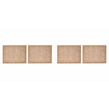 2PK 2pc Mikasa Rectangle 35 x 45cm Jute Placemats, Natural