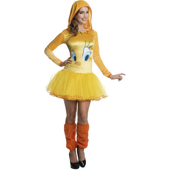 Rubies Tweety Hooded Tutu Dress Womens Dress Up Costume - Size M