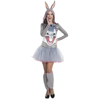 Rubies Bugs Bunny Hooded Tutu Dress Womens Dress Up Costume - Size L