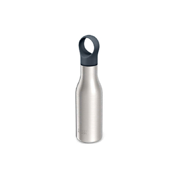 Joseph & Joseph Loop 500ml Vacuum Insulated Water Bottle Brushed/Anthracite