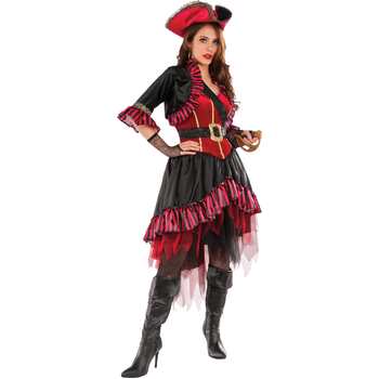 Rubies Lady Buccaneer Pirate Dress Up Costume - Size Std