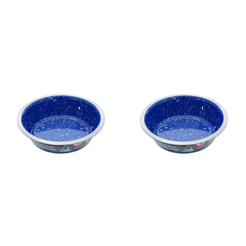 2x Paws & Claws Savoy S/Steel Pet Bowl 400Ml 12.5x4cm Assorted