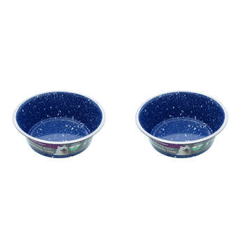 2x Paws & Claws Savoy S/Steel Pet Bowl 800Ml 16x5.5cm Assorted