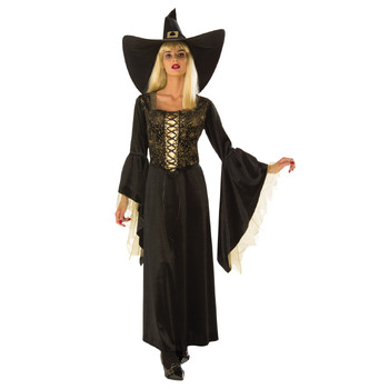 Rubies Golden Web Witch Womens Dress Up Costume - Size L