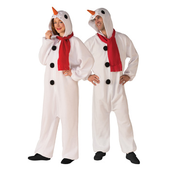 Rubies Snowman Onesie Jumpsuit Unisex Dress Up Costume - Size S