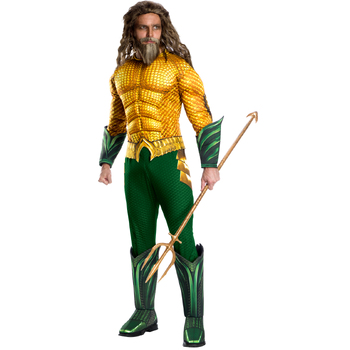 Marvel Aquaman Deluxe Adults Dress Up Costume - Size XL