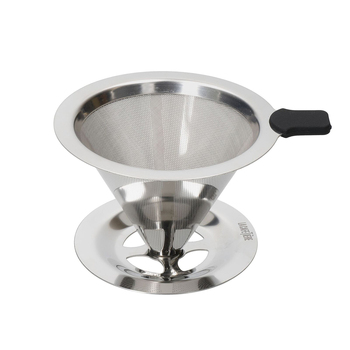 La Cafetiere 12cm Pour Over Stainless Steel Coffee Dripper - Silver