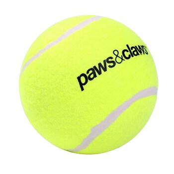 Paws And Claws Jumbo Tennis Ball 10cm Assorted