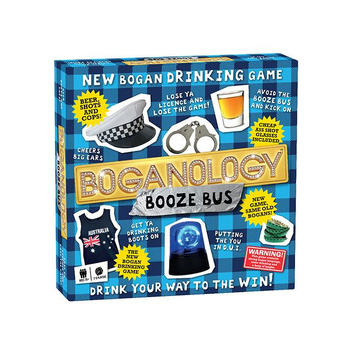 Fantastic Factory Boganology Booze Bus Adult Drinking Game 18y+