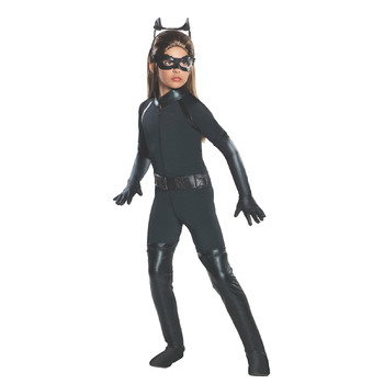 Rubies Catwoman Deluxe Child 8-10 Yrs Girls Dress Up Costume - Size L