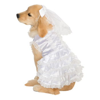 Rubies Bride Pet Dress Up Costume - Size M For Dogs 