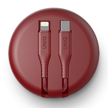 UNIQ Halo 1.2m USB-C Cable Compatible w/ Apple iPhone - Red