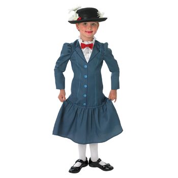 Disney Mary Poppins Deluxe Girls Dress Up Costume - Size S