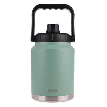 Oasis 2.1L Insulated Mini Jug Stainless Steel w/ Carry Handle - Sage Green