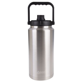 Oasis 3.8L Insulated Mini Jug Stainless Steel w/ Carry Handle - Silver