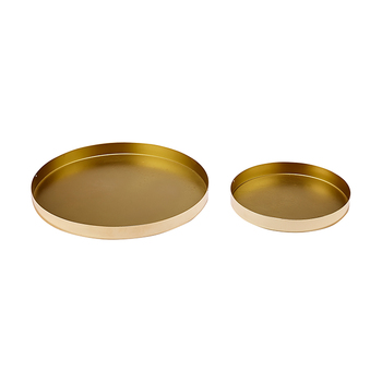 2pc Tempa Aurora Gold Serving Tray