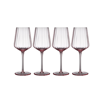 4pc Tempa Esme Blush Wine Glass