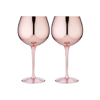 2pc Tempa Aurora Rose Gin Glass