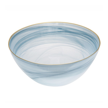 Ismay Round 2.75L Salad Glass Bowl Serving Dish - Blue