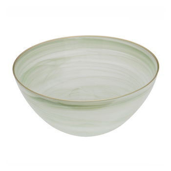 Ismay Round 2.75L Salad Glass Bowl Serving Dish - Green