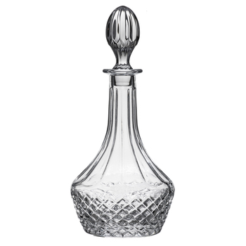 Tempa Jasper 830ml Glass Whisky Decanter Bottle - Clear