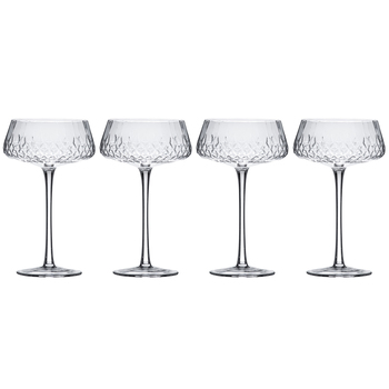 4pc Tempa Jasper 18cm/330ml Crystal Cocktail Glass Drinking Set