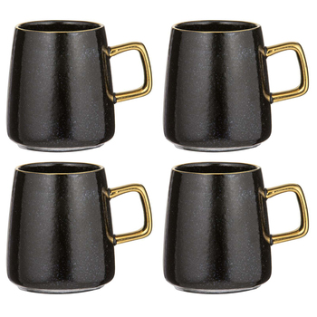 4PK Tempa Rae 538ml/13cm New Bone China Mug - Charcoal