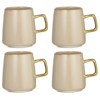 4PK Tempa Rae 538ml/13cm New Bone China Mug - Mocha